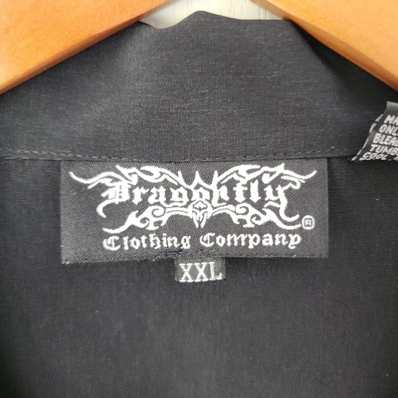 Dragonfly Clothing Co. XXL Short Sleeve Shirt Dagger thru the Heart Double Sided - Picture 3 of 4